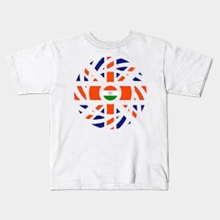 British Indian Multinational Patriot Flag Series Kids T-Shirt